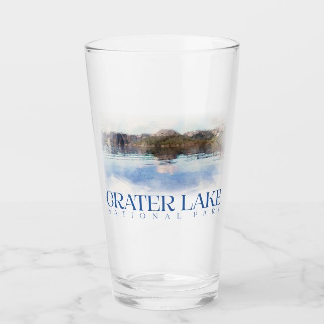 Verre Crater Lake Pint Glass, Parc national Tumbler (Devant)
