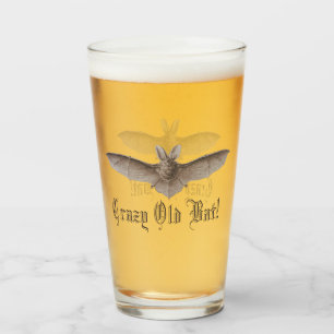 Verre Crazy Old Bat Funny Batty Humour pour les femmes a