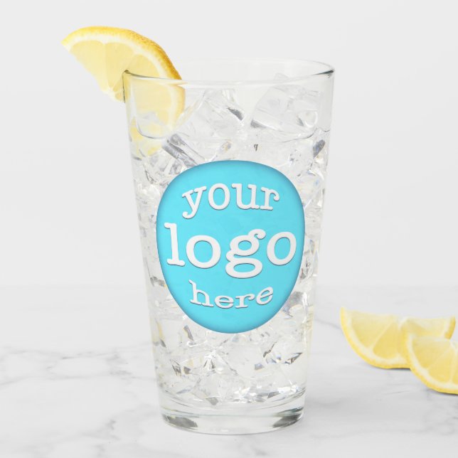Verre Créer une bière de logo d'événement d'entreprise p (Devant glace)