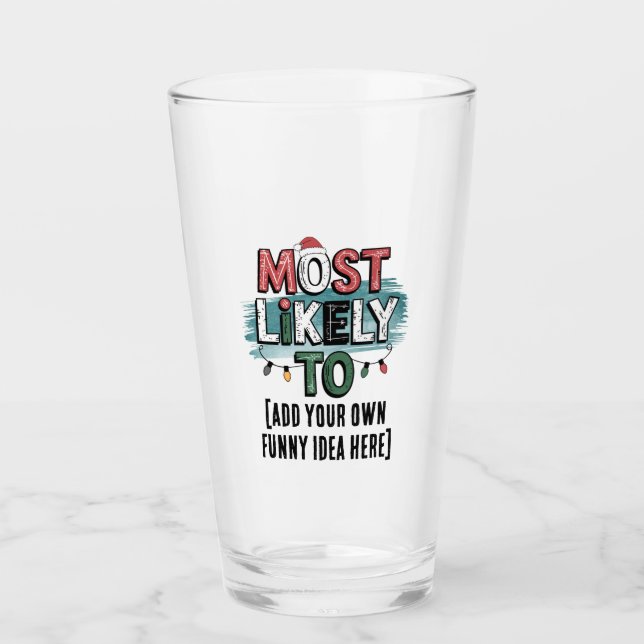 Verre 😂 créer une citation de Noël la plus susceptible  (Devant)