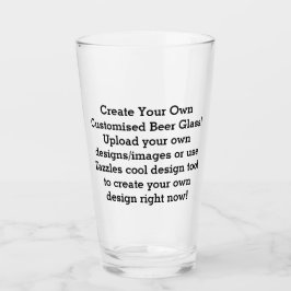Verre Créez vos propres lunettes de bière personnalisées