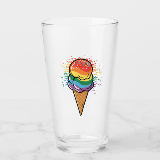 Verre Crème glacée Rainbow LGBTQ+ Pride