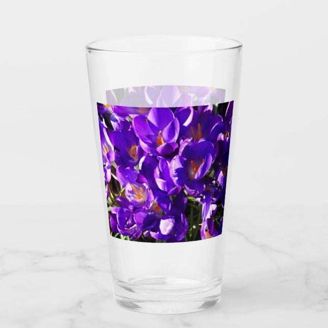 VERRE CROCUS DE PRINTEMPS (Devant)