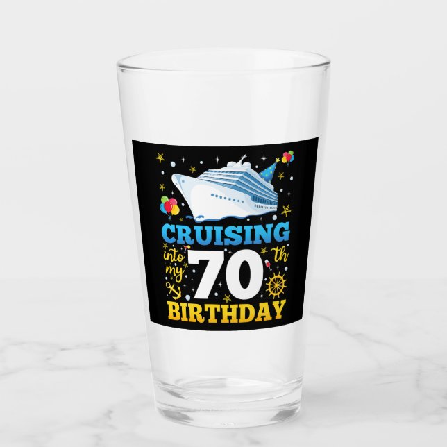 Verre Croisière Dans Mon 70 Anniversaire Boire (Devant)