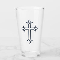 Croix Chrétienne Classique Art Minimaliste Fin