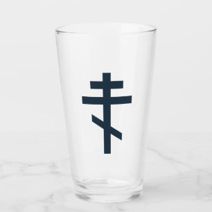 Verre Croix orthodoxe à huit pointes, art dévotionnel sa