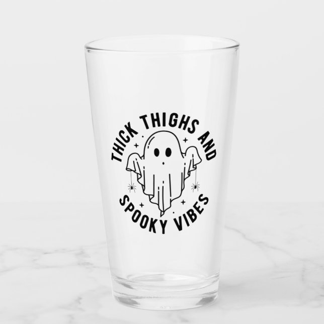 Verre "Cuirs Épais Et Vibes Éffrayantes" (Devant)