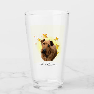 Verre Curly Fur Irish Terrier est une étoile