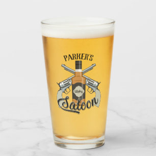 Verre Custom Cowboy Revolver Gun Whiskey Saloon