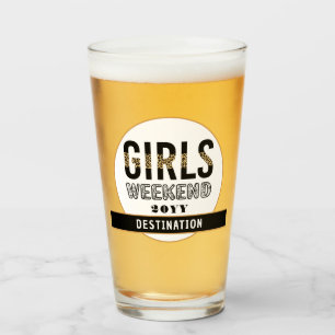 Verre Custom Girls Week-end Girls Trip Vacances
