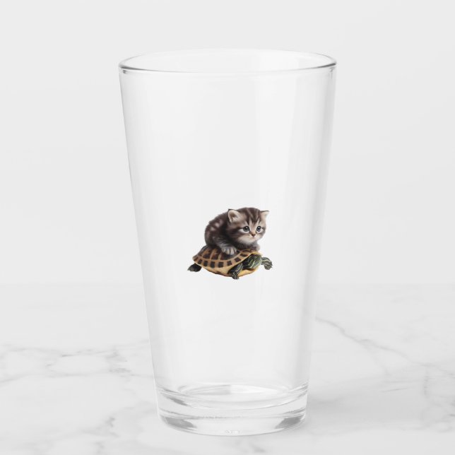 Verre cute cat on turtle Copy Copy (Devant)