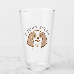 Verre Cute Cocker Spaniel Cartoon Chien Personnalisé