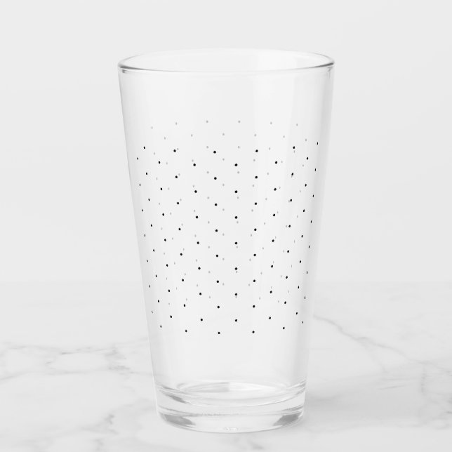 Verre Cute Noir minuscule pois motif élégant clair (Devant)