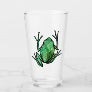 Verre Cute Tree Frog Grenouilles Artistiques J'aime les 