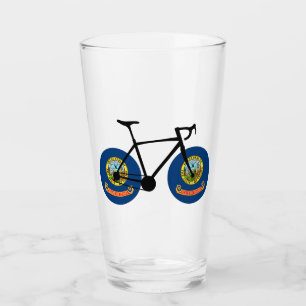 Verre Cyclisme sur le drapeau de l'Idaho