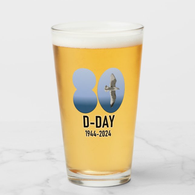 Verre D-Day 80 - 1944-2024 (Devant (rempli))