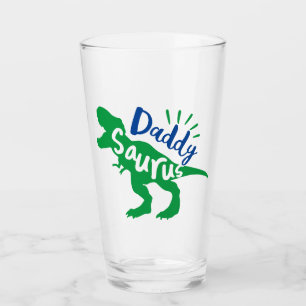 Verre Daddy Saurus T-Rex Silhouette