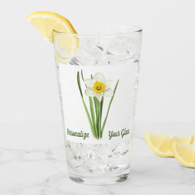 Verre Daffodique personnalisable (Devant glace)