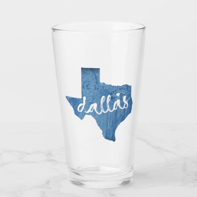Verre Dallas, Texas Wood Grain (Devant)