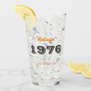Verre d'anniversaire vintage 1976 - Edition limité