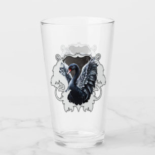 Verre Dans l'ombre de l'élégance : Un cygne noir.