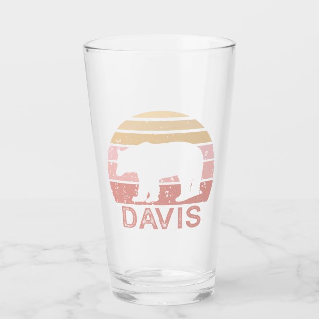 Verre Davis West Virginia Retro Bear (Devant)