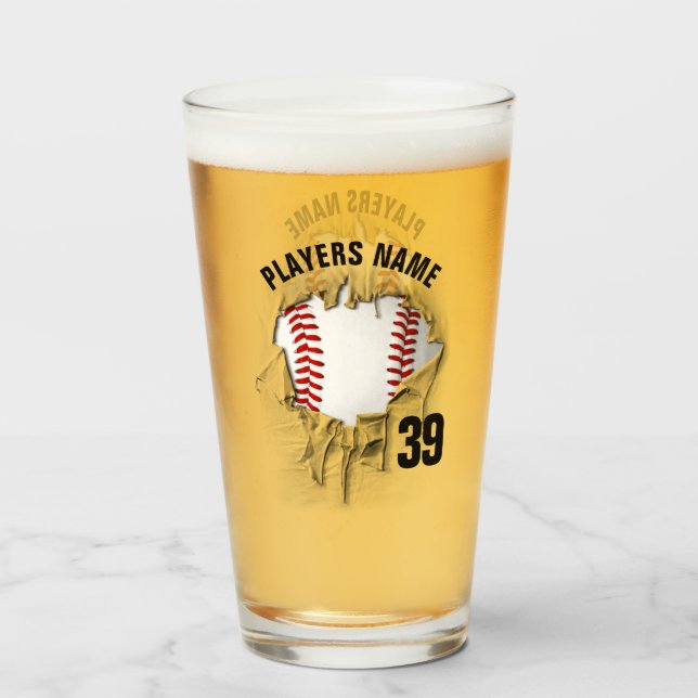Verre de baseball déchiré (Devant (rempli))