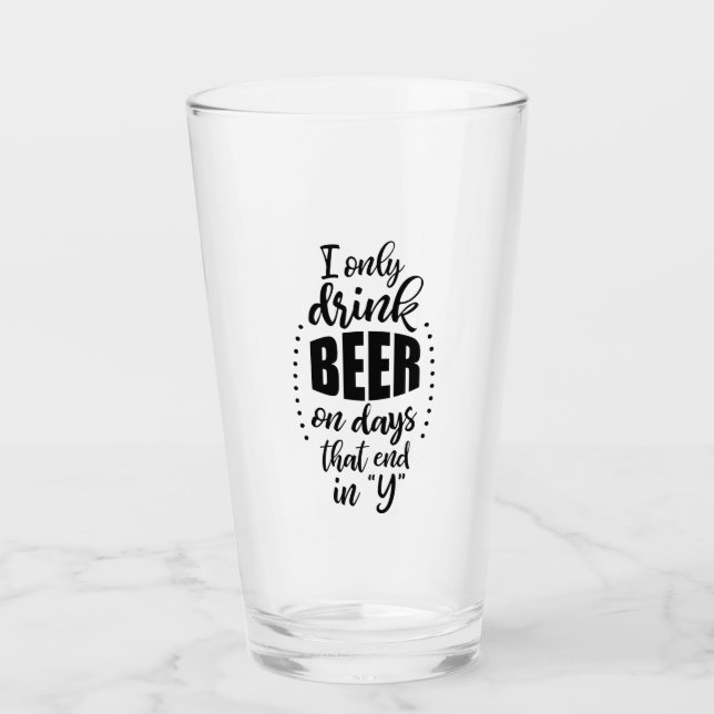 Verre de bière amusant (Devant)