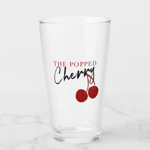 Verre de bière cerise à la sauce