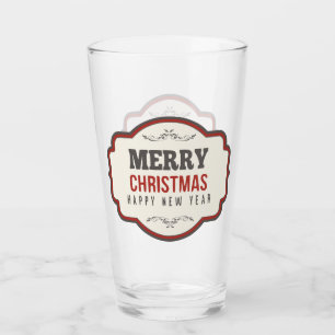 Verre de bière démodé de Noël