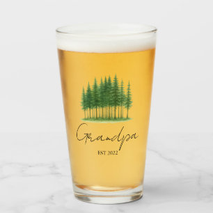 Verre de bière grand-père personnalisé - Année de 