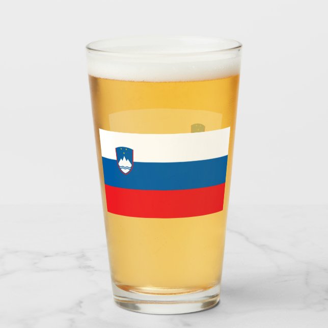 VERRE DE BIÈRE SLOVÉNIE  (Devant (rempli))