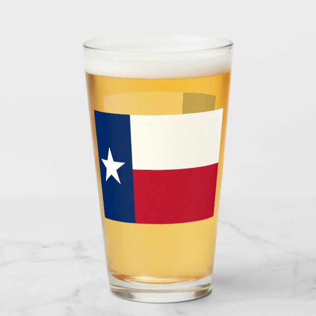 VERRE DE BIÈRE TEXAS (Devant (rempli))