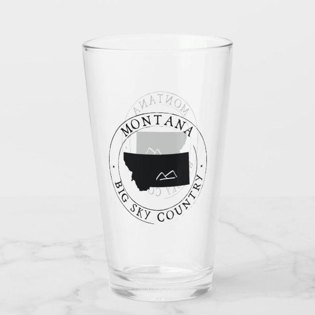 Verre de boisson de l'État du Montana (Dos)