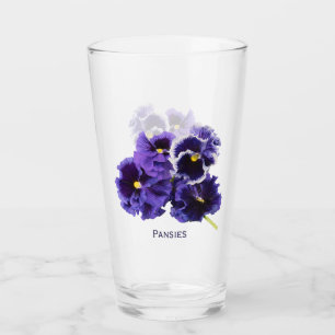 Verre de boissons de pensée avec le nom