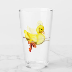 Verre de canard jaune
