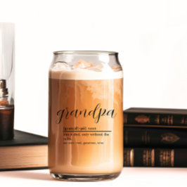 Verre de canette de bière Définition Grand-père