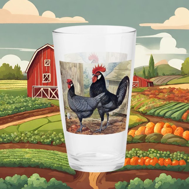 Verre de coq de campagne vintage (Créateur téléchargé)