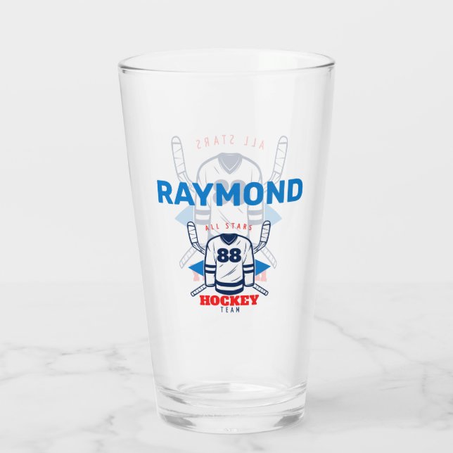 Verre de hockey personnalisé (Dos)