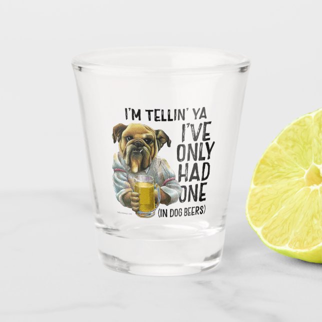Verre de la bière de chien (Devant)
