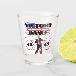Verre de la danse victorieuse du président Trump