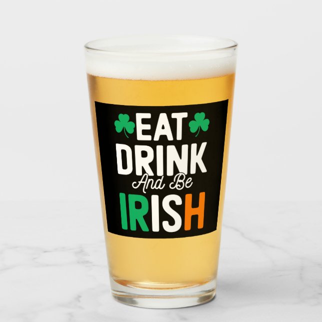 Verre de la Saint Patrick (Devant (rempli))