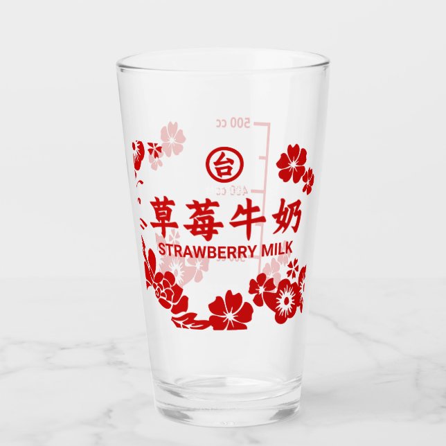 Verre de lait de fraise (Devant)