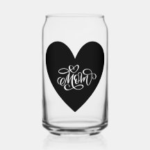 Verre de maman au coeur
