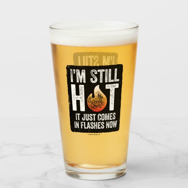 Verre de ménopause (j’ai encore chaud) (Devant (rempli))