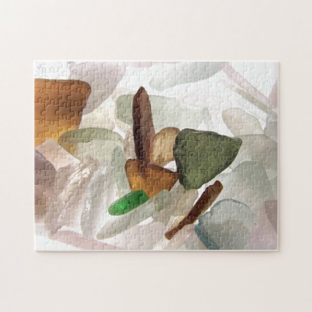 Verre de mer ou puzzle de verre de plage (Horizontal)