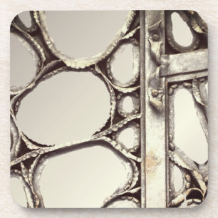 Verre de nouveau d'art et dessous de verre de