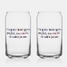Verre de personne de valeur