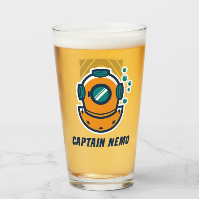 Verre de pinte de FF de capitaine Nemo/monsieurs (Dos (rempli))