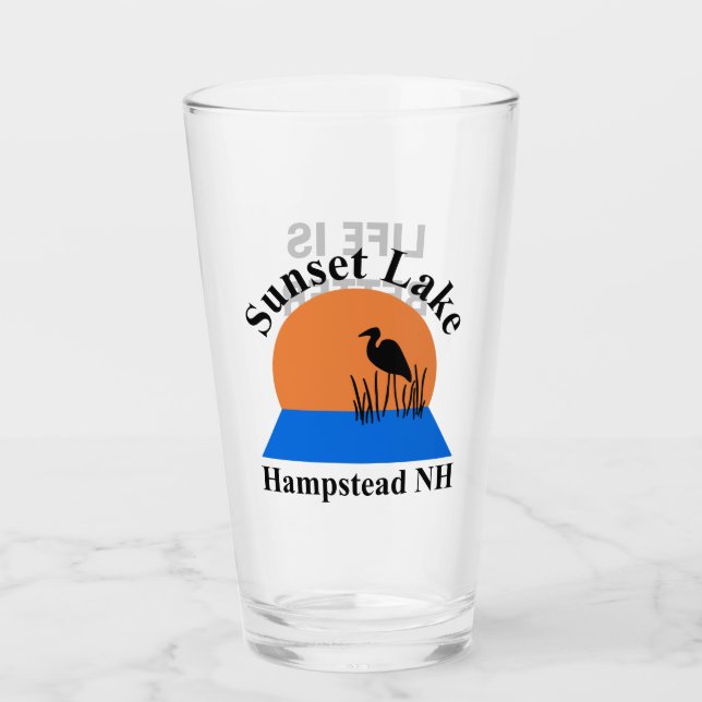 Verre de pinte du lac Sunset (Devant)
